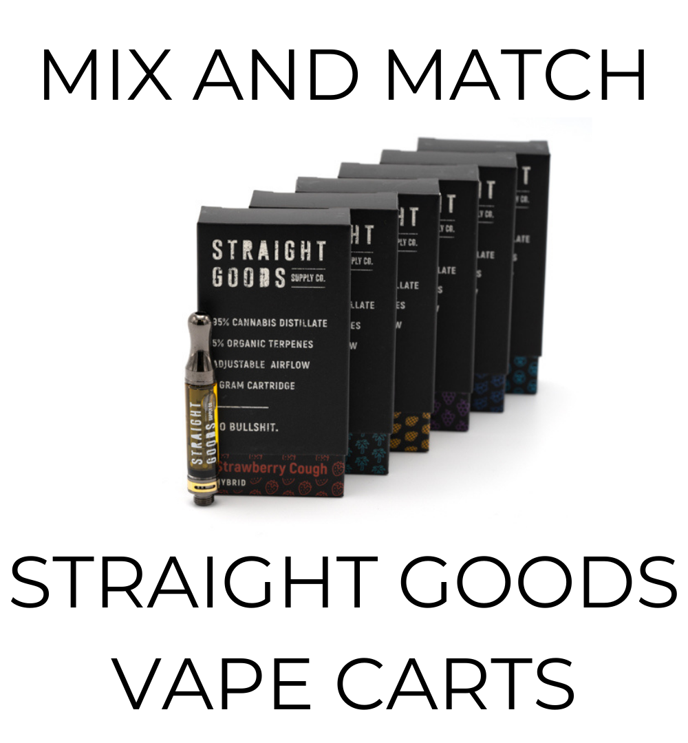 5-Pack Straight Goods Vape Cartridges - Mix and Match
